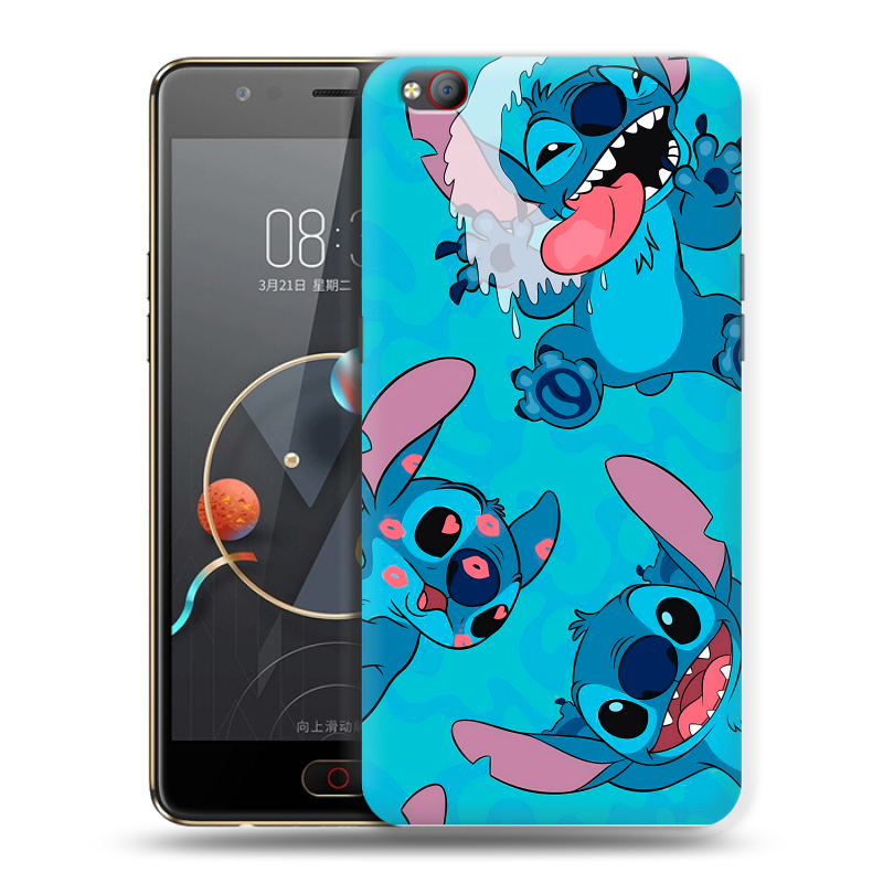 Пластиковый чехол на ZTE Nubia M2 Lite с принтом Лило и Стич Пластиковый чехол на ZTE Nubia M2 Lite с принтом Лило и Стич