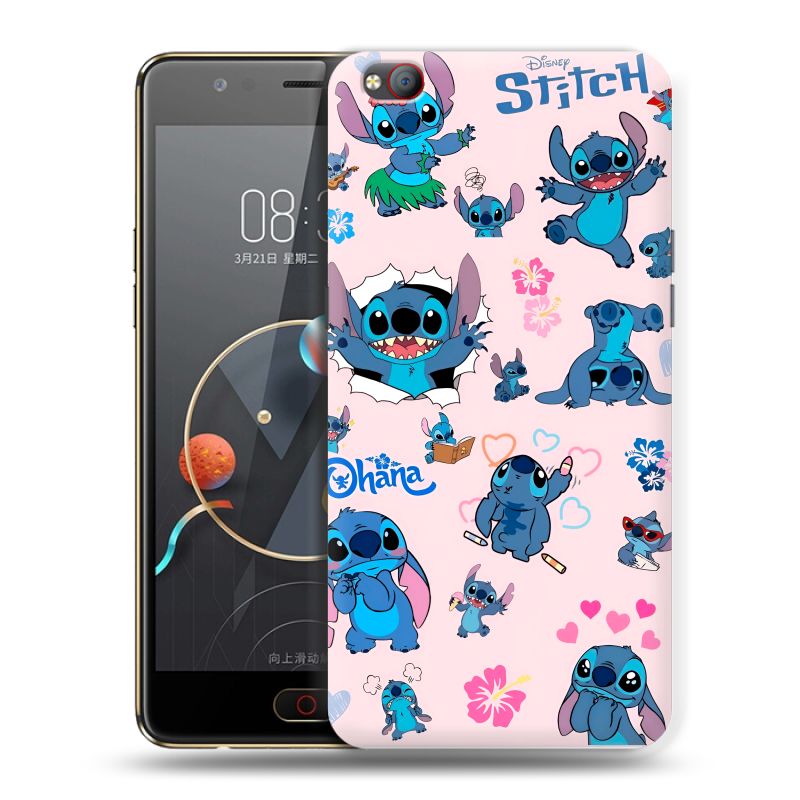 Пластиковый чехол на ZTE Nubia M2 Lite с принтом Лило и Стич Пластиковый чехол на ZTE Nubia M2 Lite с принтом Лило и Стич