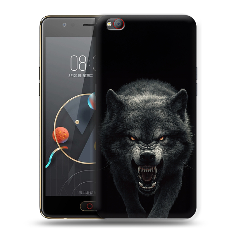 Пластиковый чехол на ZTE Nubia M2 Lite с принтом Волк Пластиковый чехол на ZTE Nubia M2 Lite с принтом Волк