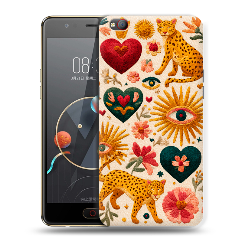 Пластиковый чехол на ZTE Nubia M2 Lite с принтом Модный принт Пластиковый чехол на ZTE Nubia M2 Lite с принтом Модный принт