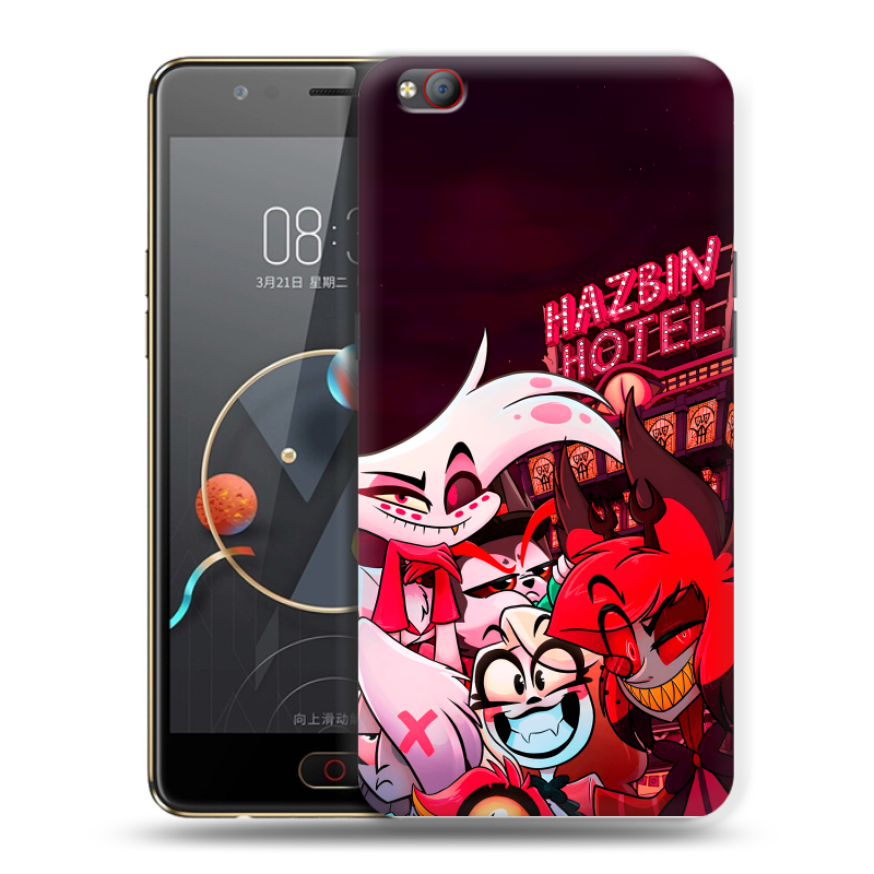 Пластиковый чехол на ZTE Nubia M2 Lite с принтом Hazbin Hotel Отель Хазбин Пластиковый чехол на ZTE Nubia M2 Lite с принтом Hazbin Hotel Отель Хазбин