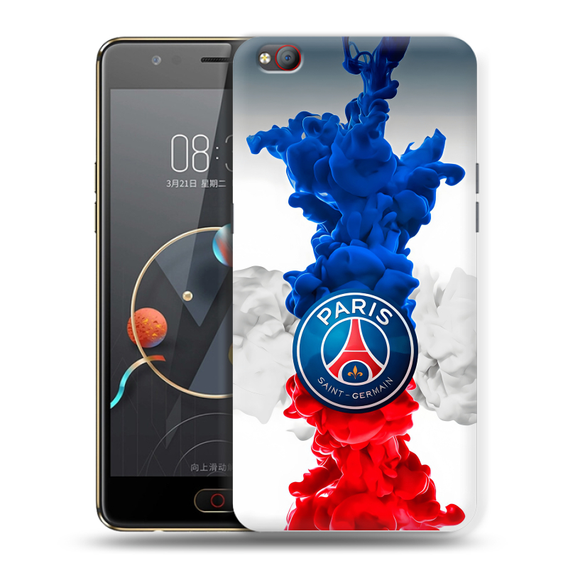 Пластиковый чехол на ZTE Nubia M2 Lite с принтом PSG ПСЖ Пластиковый чехол на ZTE Nubia M2 Lite с принтом PSG ПСЖ