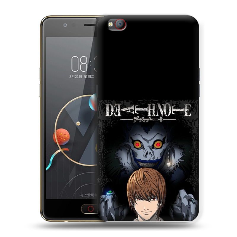 Пластиковый чехол на ZTE Nubia M2 Lite с принтом Death note Тетрадь смерти Пластиковый чехол на ZTE Nubia M2 Lite с принтом Death note Тетрадь смерти
