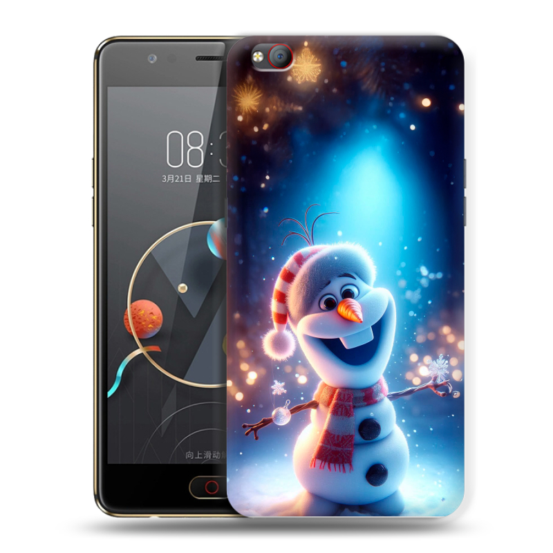 Пластиковый чехол на ZTE Nubia M2 Lite с принтом Новый год Пластиковый чехол на ZTE Nubia M2 Lite с принтом Новый год