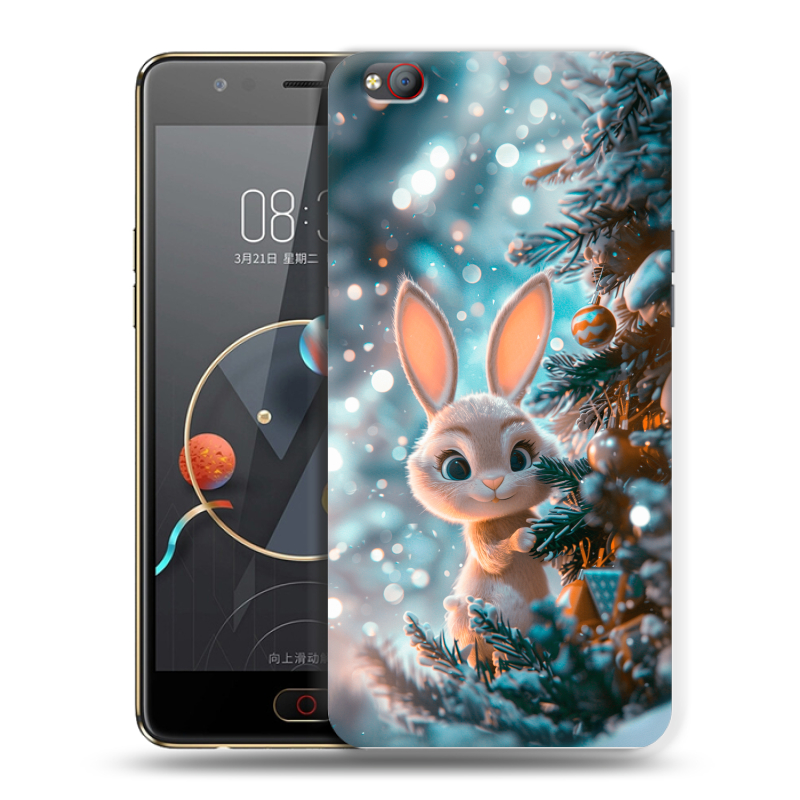 Пластиковый чехол на ZTE Nubia M2 Lite с принтом Новый год Пластиковый чехол на ZTE Nubia M2 Lite с принтом Новый год