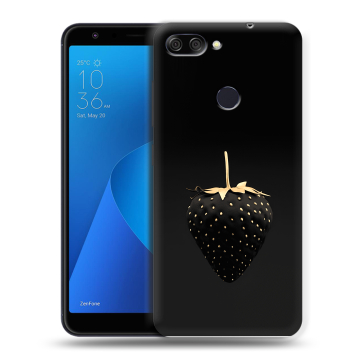 Пластиковый чехол на ASUS ZenFone Max Plus M1 с принтом Черная клубника Пластиковый чехол на ASUS ZenFone Max Plus M1 с принтом Черная клубника