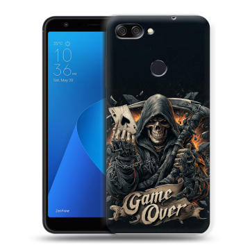 Пластиковый чехол на ASUS ZenFone Max Plus M1 с принтом Скелет карты Пластиковый чехол на ASUS ZenFone Max Plus M1 с принтом Скелет карты
