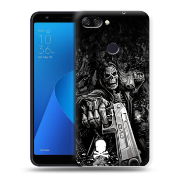 Пластиковый чехол на ASUS ZenFone Max Plus M1 с принтом Скелет Пластиковый чехол на ASUS ZenFone Max Plus M1 с принтом Скелет