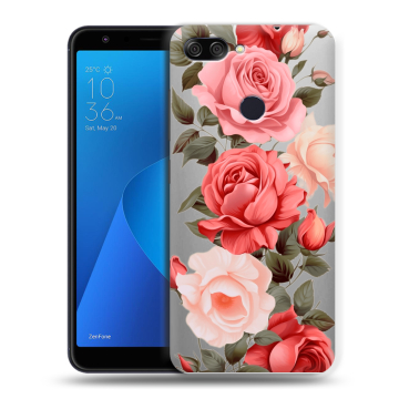 Пластиковый чехол на ASUS ZenFone Max Plus M1 с принтом Розы