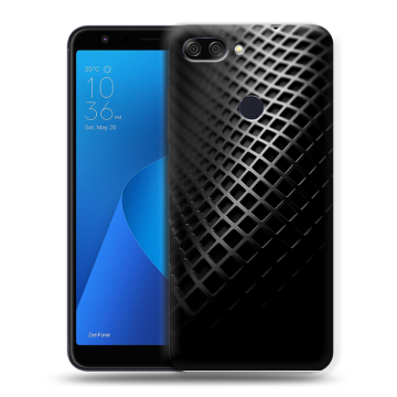 Пластиковый чехол на ASUS ZenFone Max Plus M1 с принтом Текстура металла Пластиковый чехол на ASUS ZenFone Max Plus M1 с принтом Текстура металла