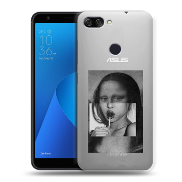 Пластиковый чехол на ASUS ZenFone Max Plus M1 с принтом Мона Лиза