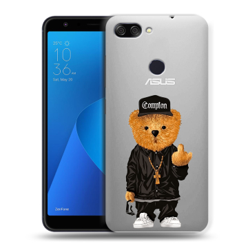 Пластиковый чехол на ASUS ZenFone Max Plus M1 с принтом Плюшевый медведь