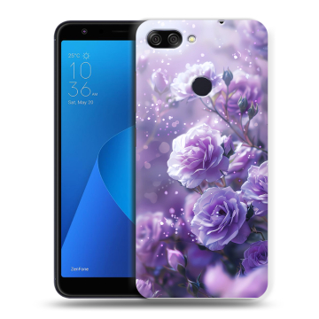 Пластиковый чехол на ASUS ZenFone Max Plus M1 с принтом Розы цветы Пластиковый чехол на ASUS ZenFone Max Plus M1 с принтом Розы цветы