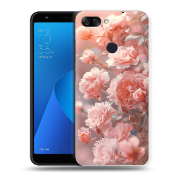 Пластиковый чехол на ASUS ZenFone Max Plus M1 с принтом Розовые розы
