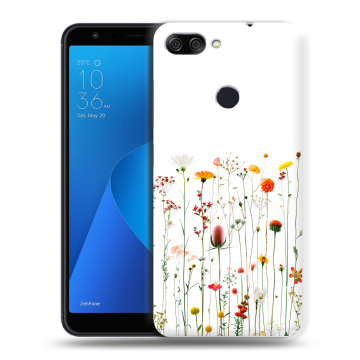 Пластиковый чехол на ASUS ZenFone Max Plus M1 с принтом цветы