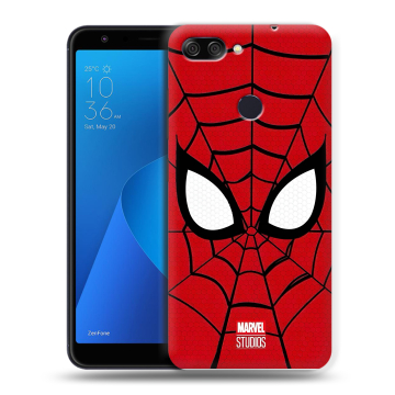 Пластиковый чехол на ASUS ZenFone Max Plus M1 с принтом человек паук spiderman Пластиковый чехол на ASUS ZenFone Max Plus M1 с принтом человек паук spiderman