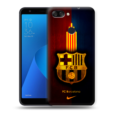 Пластиковый чехол на ASUS ZenFone Max Plus M1 с принтом Барселона Barcelona