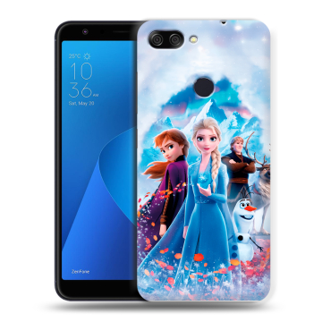 Пластиковый чехол на ASUS ZenFone Max Plus M1 с принтом Холодное сердце Frozen Пластиковый чехол на ASUS ZenFone Max Plus M1 с принтом Холодное сердце Frozen
