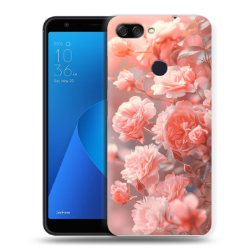 Пластиковый чехол на ASUS ZenFone Max Plus M1 с принтом Розы цветы Пластиковый чехол на ASUS ZenFone Max Plus M1 с принтом Розы цветы