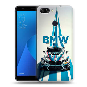 Пластиковый чехол на ASUS ZenFone Max Plus M1 с принтом БМВ BMW