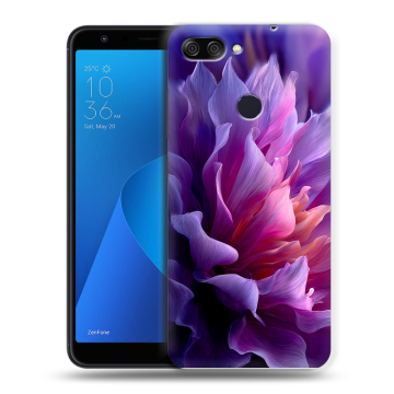 Пластиковый чехол на ASUS ZenFone Max Plus M1 с принтом женский цветы Пластиковый чехол на ASUS ZenFone Max Plus M1 с принтом женский цветы