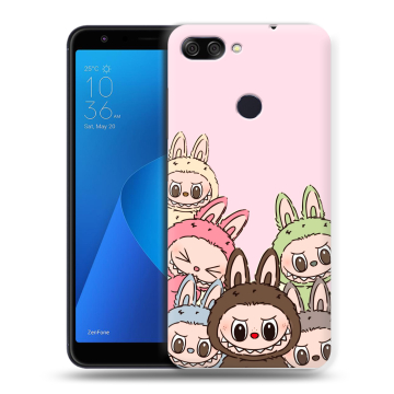 Пластиковый чехол на ASUS ZenFone Max Plus M1 с принтом Лабубу