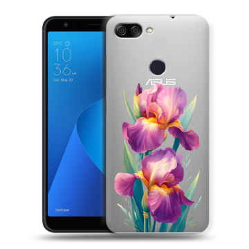 Пластиковый чехол на ASUS ZenFone Max Plus M1 с принтом Цветы орхидеи