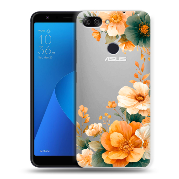 Пластиковый чехол на ASUS ZenFone Max Plus M1 с принтом Цветы принт