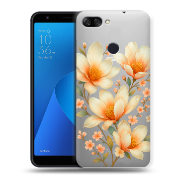 Пластиковый чехол на ASUS ZenFone Max Plus M1 с принтом Цветы