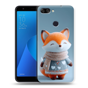 Пластиковый чехол на ASUS ZenFone Max Plus M1 с принтом Лиса