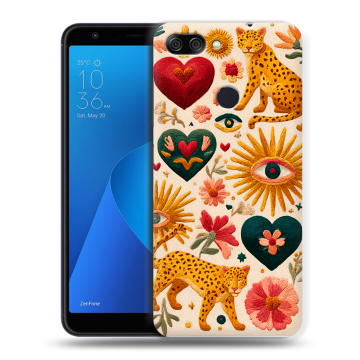 Пластиковый чехол на ASUS ZenFone Max Plus M1 с принтом Модный принт