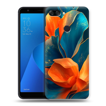 Пластиковый чехол на ASUS ZenFone Max Plus M1 с принтом Цветы