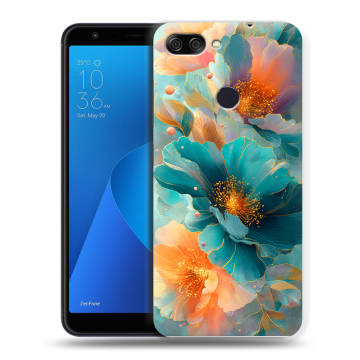 Пластиковый чехол на ASUS ZenFone Max Plus M1 с принтом Цветы