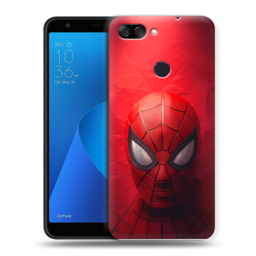 Пластиковый чехол на ASUS ZenFone Max Plus M1 с принтом Spiderman Человек паук Пластиковый чехол на ASUS ZenFone Max Plus M1 с принтом Spiderman Человек паук