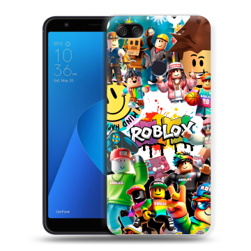 Пластиковый чехол на ASUS ZenFone Max Plus M1 с принтом Roblox Роблокс Пластиковый чехол на ASUS ZenFone Max Plus M1 с принтом Roblox Роблокс