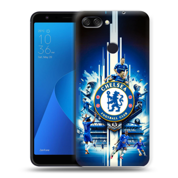 Пластиковый чехол на ASUS ZenFone Max Plus M1 с принтом Chelsea Челси Пластиковый чехол на ASUS ZenFone Max Plus M1 с принтом Chelsea Челси