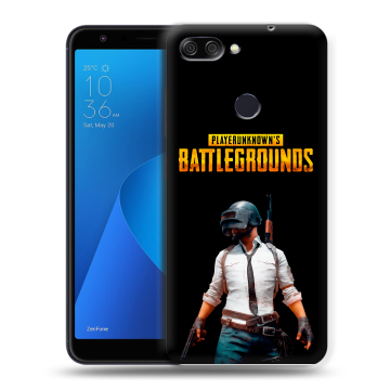 Пластиковый чехол на ASUS ZenFone Max Plus M1 с принтом PUGB ПАГБ Пластиковый чехол на ASUS ZenFone Max Plus M1 с принтом PUGB ПАГБ