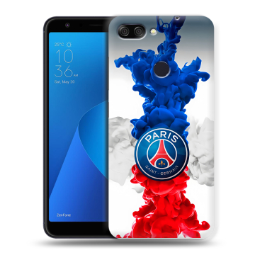 Пластиковый чехол на ASUS ZenFone Max Plus M1 с принтом PSG ПСЖ Пластиковый чехол на ASUS ZenFone Max Plus M1 с принтом PSG ПСЖ