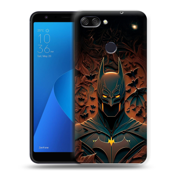 Пластиковый чехол на ASUS ZenFone Max Plus M1 с принтом Batman Бэтмен Пластиковый чехол на ASUS ZenFone Max Plus M1 с принтом Batman Бэтмен