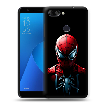 Пластиковый чехол на ASUS ZenFone Max Plus M1 с принтом Spiderman Человек паук