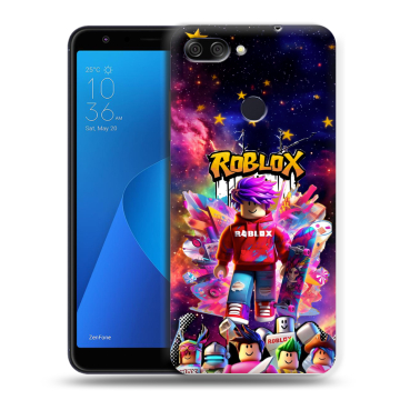 Пластиковый чехол на ASUS ZenFone Max Plus M1 с принтом Roblox Роблокс Пластиковый чехол на ASUS ZenFone Max Plus M1 с принтом Roblox Роблокс