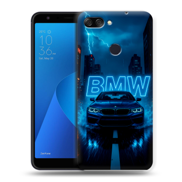 Пластиковый чехол на ASUS ZenFone Max Plus M1 с принтом BMW БМВ Пластиковый чехол на ASUS ZenFone Max Plus M1 с принтом BMW БМВ