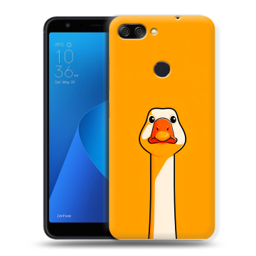 Пластиковый чехол на ASUS ZenFone Max Plus M1 с принтом Смешная утка Пластиковый чехол на ASUS ZenFone Max Plus M1 с принтом Смешная утка