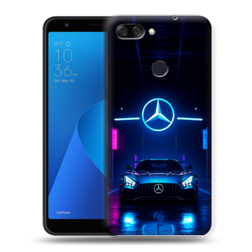 Пластиковый чехол на ASUS ZenFone Max Plus M1 с принтом Mercedes Мерседес Пластиковый чехол на ASUS ZenFone Max Plus M1 с принтом Mercedes Мерседес