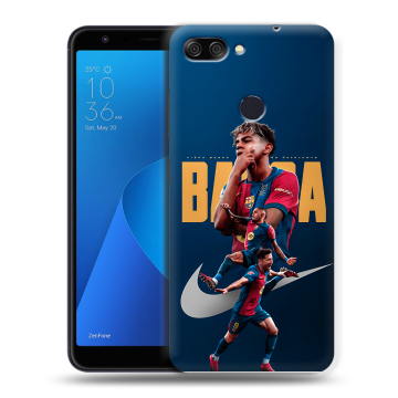 Пластиковый чехол на ASUS ZenFone Max Plus M1 с принтом Барселона Barca Yamal Пластиковый чехол на ASUS ZenFone Max Plus M1 с принтом Барселона Barca Yamal