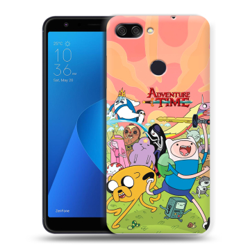 Пластиковый чехол на ASUS ZenFone Max Plus M1 с принтом Adventure time Время приключений Пластиковый чехол на ASUS ZenFone Max Plus M1 с принтом Adventure time Время приключений