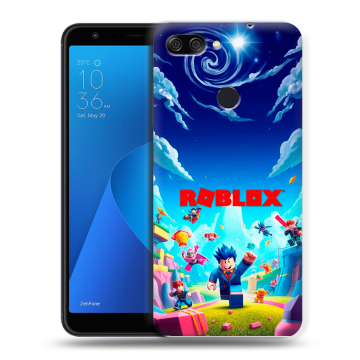 Пластиковый чехол на ASUS ZenFone Max Plus M1 с принтом Roblox Роблокс Пластиковый чехол на ASUS ZenFone Max Plus M1 с принтом Roblox Роблокс