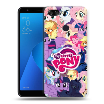 Пластиковый чехол на ASUS ZenFone Max Plus M1 с принтом My little pony Дружба чудо Пластиковый чехол на ASUS ZenFone Max Plus M1 с принтом My little pony Дружба чудо