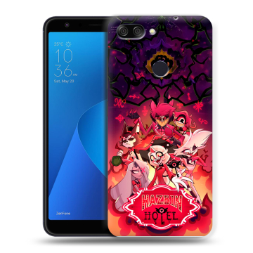 Пластиковый чехол на ASUS ZenFone Max Plus M1 с принтом Hazbin Hotel Отель Хазбин Пластиковый чехол на ASUS ZenFone Max Plus M1 с принтом Hazbin Hotel Отель Хазбин