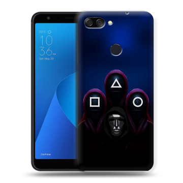 Пластиковый чехол на ASUS ZenFone Max Plus M1 с принтом Игра Кальмара Пластиковый чехол на ASUS ZenFone Max Plus M1 с принтом Игра Кальмара